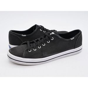 Keds Shoes Womens 8 Black Canvas Low Top Casual Classic Champion Sneakers